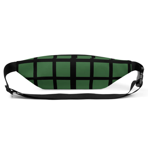 Checkered Green Fanny Pack