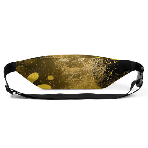 Gold Flower Fanny Pack