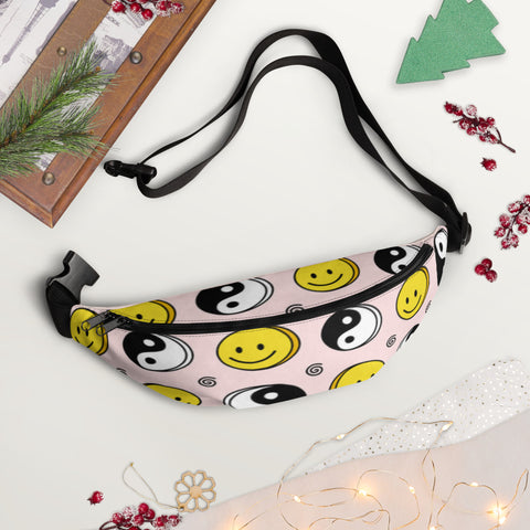 Yin Yang/Smiley Face Fanny Pack