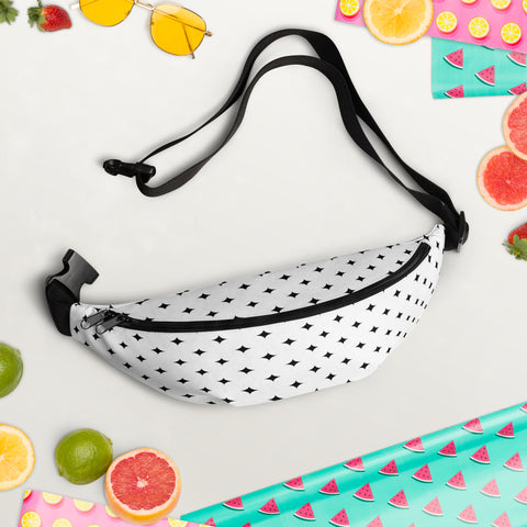 Black Sparkles Fanny Pack