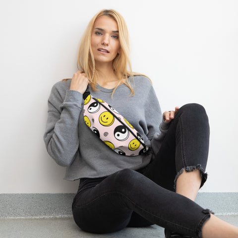 Yin Yang/Smiley Face Fanny Pack