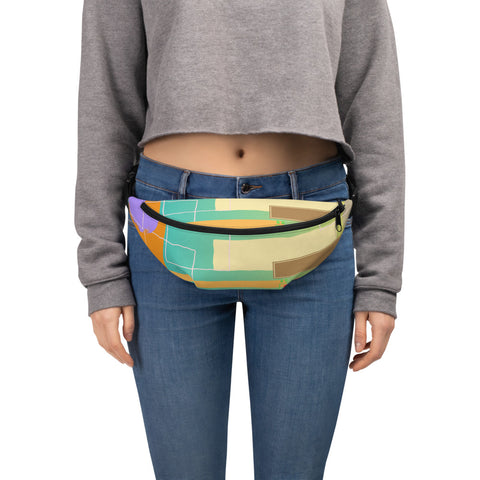 Rectangles Fanny Pack
