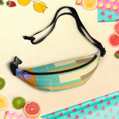 Rectangles Fanny Pack