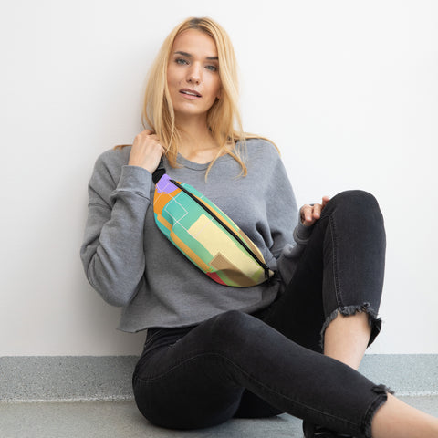Rectangles Fanny Pack