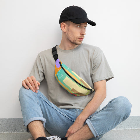 Rectangles Fanny Pack