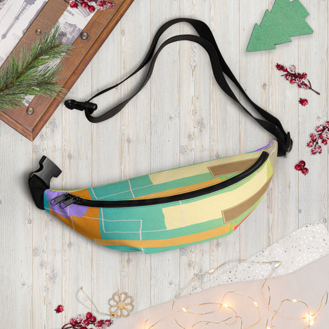 Rectangles Fanny Pack