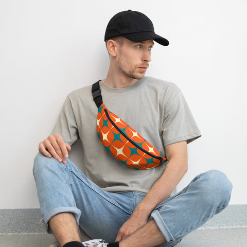 Orange Mandala Fanny Pack