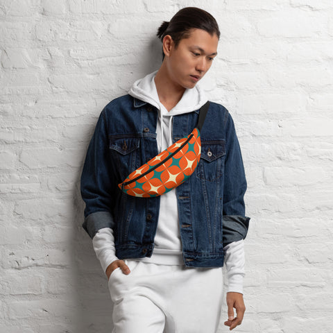 Orange Mandala Fanny Pack