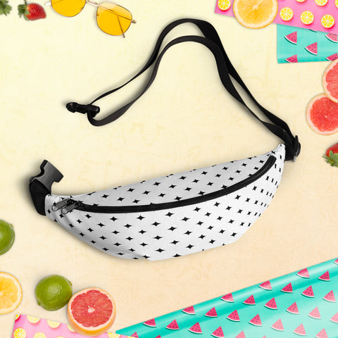 Black Sparkles Fanny Pack