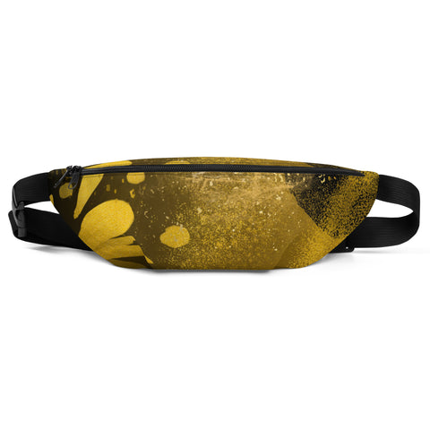 Gold Flower Fanny Pack