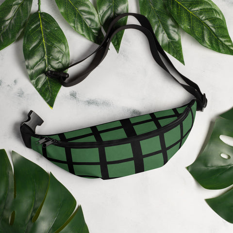Checkered Green Fanny Pack