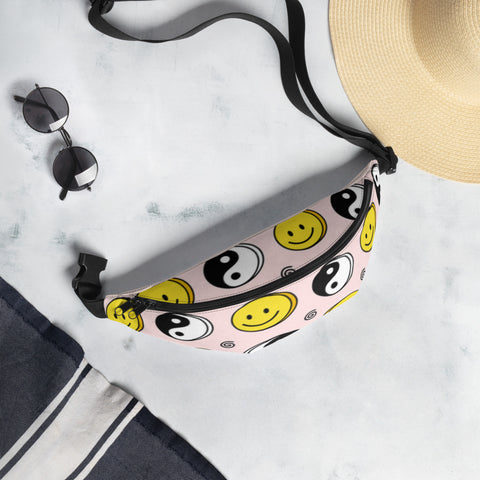 Yin Yang/Smiley Face Fanny Pack