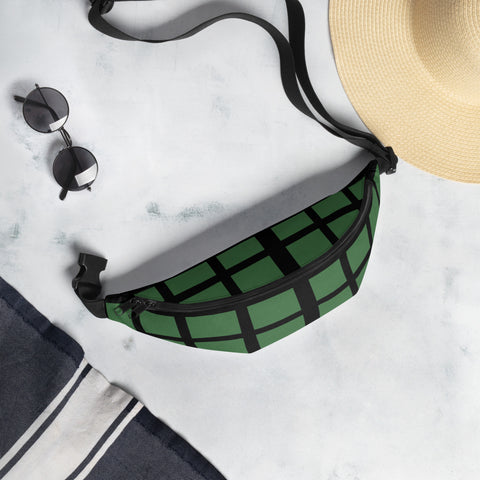 Checkered Green Fanny Pack